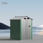 KingSuper series metal garden shed with Gable roof 4x6ft（17）