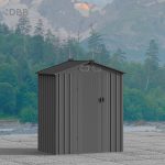 KingSuper series metal garden shed with Gable roof 5x3ft（1）