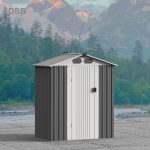 KingSuper series metal garden shed with Gable roof 5x3ft（2）