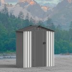 KingSuper series metal garden shed with Gable roof 5x3ft（5）