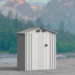 KingSuper series metal garden shed with Gable roof 5x3ft（6）