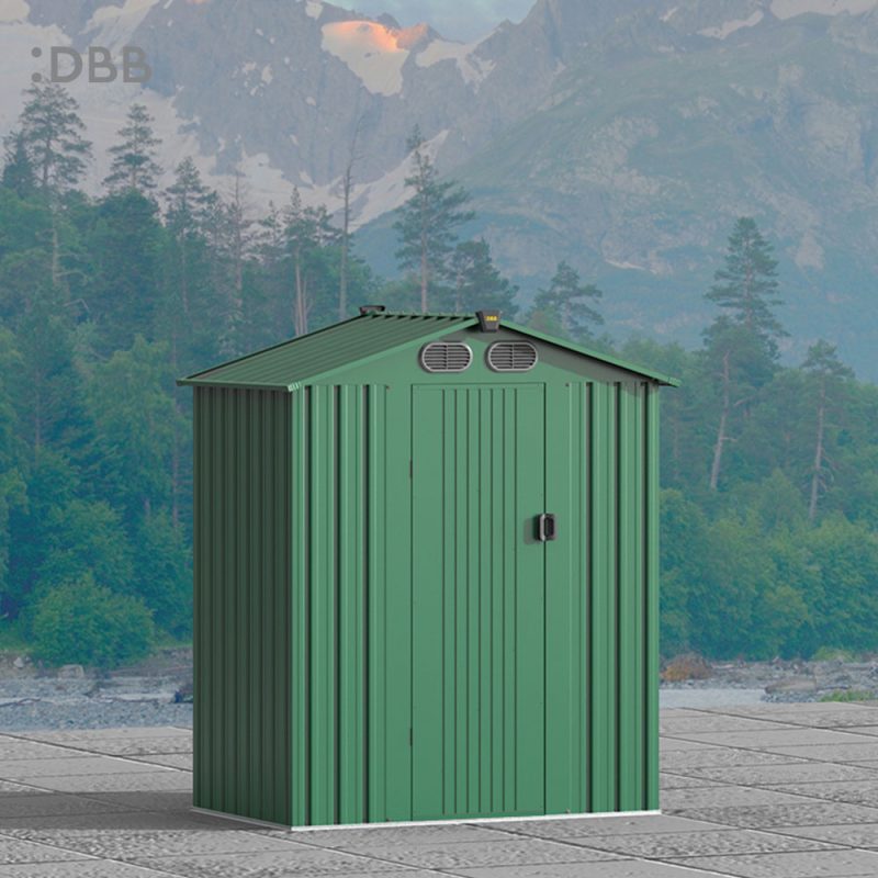KingSuper series metal garden shed with Gable roof