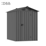 KingSuper series metal garden shed with Gable roof 5x6ft（9）