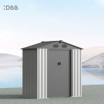 KingSuper series metal garden shed with Gable roof 6x4ft（8）