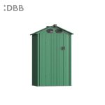 KingSuper series metal garden shed with Gable roof green 4x4ft