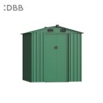 KingSuper series metal garden shed with Gable roof green 6x6ft