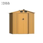 KingSuper series metal garden shed with Gable roof yellow 6x5ft