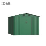KingSuper series metal garden shed with Gable roof green 8x10ft