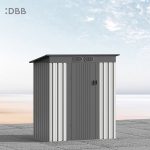 KingSuper series metal garden shed with Pent roof 5x3ft 3