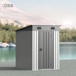 KingSuper series metal garden shed with Pent roof 5x6ft 15