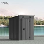 KingSuper series metal garden shed with Pent roof 5x6ft 2