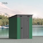 KingSuper series metal garden shed with Pent roof 5x6ft 6