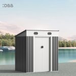 KingSuper series metal garden shed with Pent roof 6x4ft 11