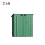 KingSuper series metal garden shed with Pent roof green 5x3ft 3