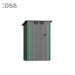 KingSuper series metal garden shed with Pent roof green gray 4x3ft 2