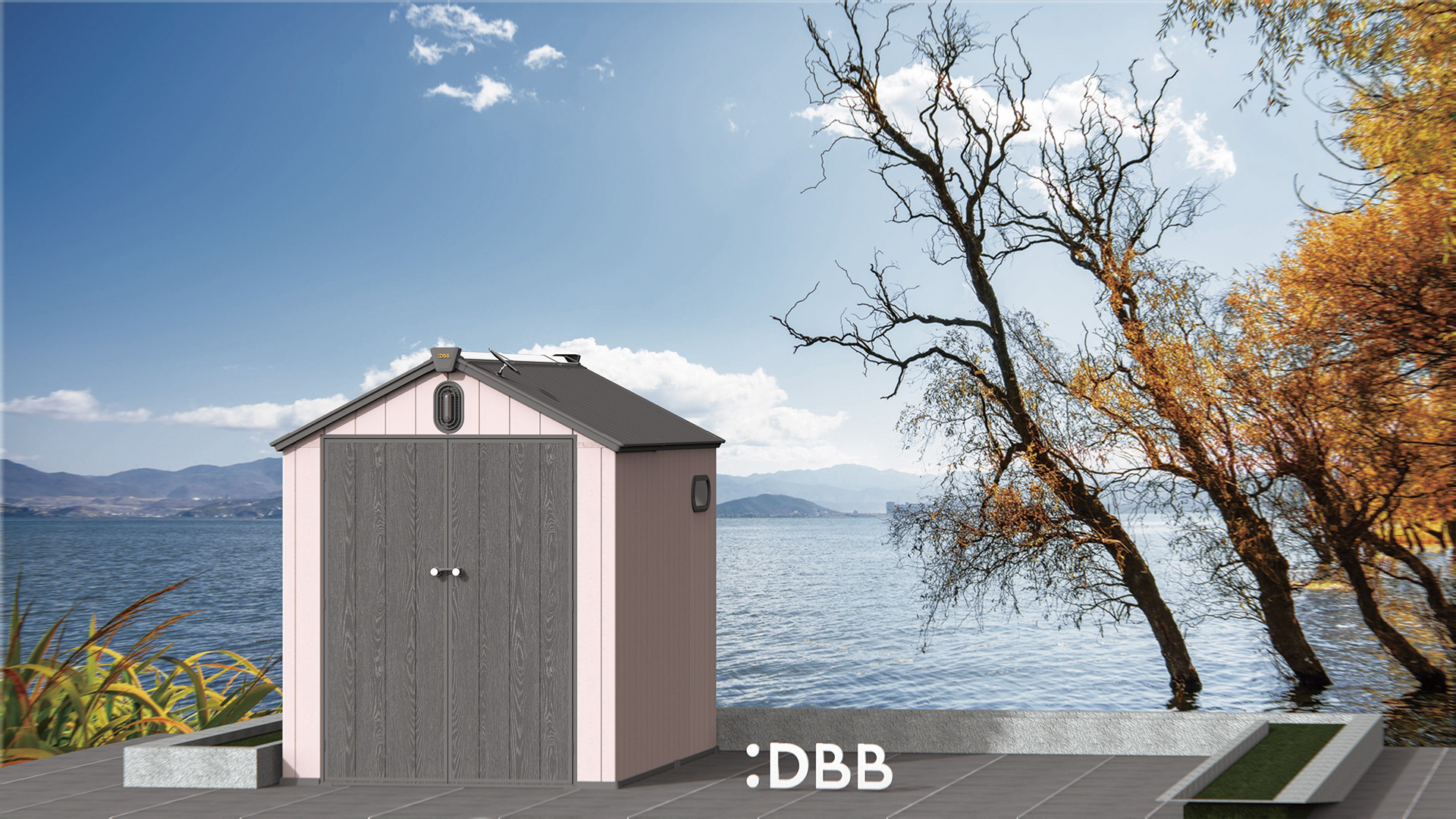 DBB Intelligent Plastic Sheds Pink 2