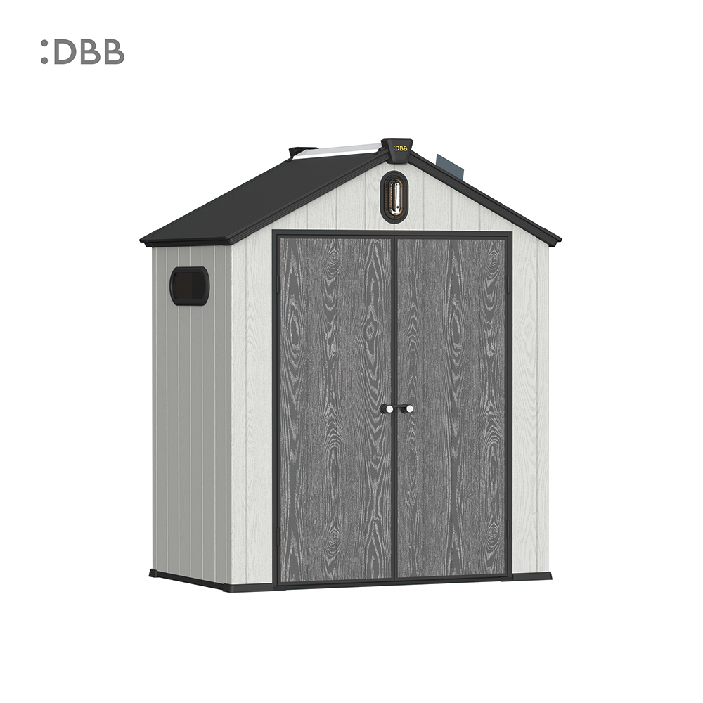 Kingcenter series Intelligent Plastic Sheds with Gable roof Stardust 6x4ft 2