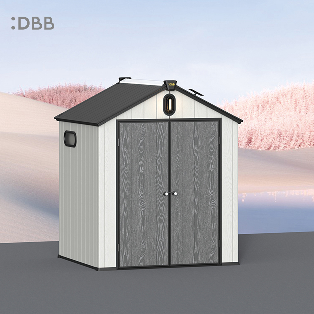 Kingcenter series Intelligent Plastic Sheds with Gable roof Stardust 6x6ft 2 2