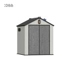 Kingcenter series Intelligent Plastic Sheds with Gable roof Stardust 6x6ft 3