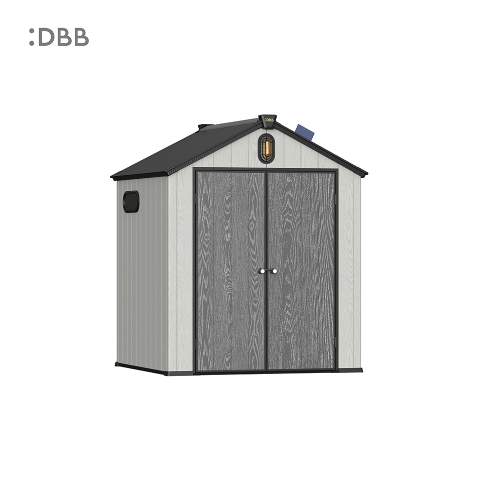 Kingcenter series Intelligent Plastic Sheds with Gable roof Stardust 6x6ft 4