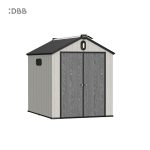 Kingcenter series Intelligent Plastic Sheds with Gable roof Stardust 6x8ft 2