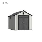 Kingcenter series Intelligent Plastic Sheds with Gable roof Stardust 8x10ft 2