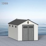Kingcenter series Intelligent Plastic Sheds with Gable roof Stardust 8x20ft 4