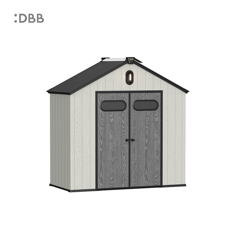Kingcenter series Intelligent Plastic Sheds with Gable roof Stardust 8x4ft 1