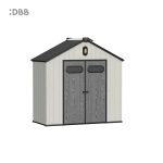 Kingcenter series Intelligent Plastic Sheds with Gable roof Stardust 8x4ft 2