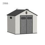 Kingcenter series Intelligent Plastic Sheds with Gable roof Stardust 8x8ft 3