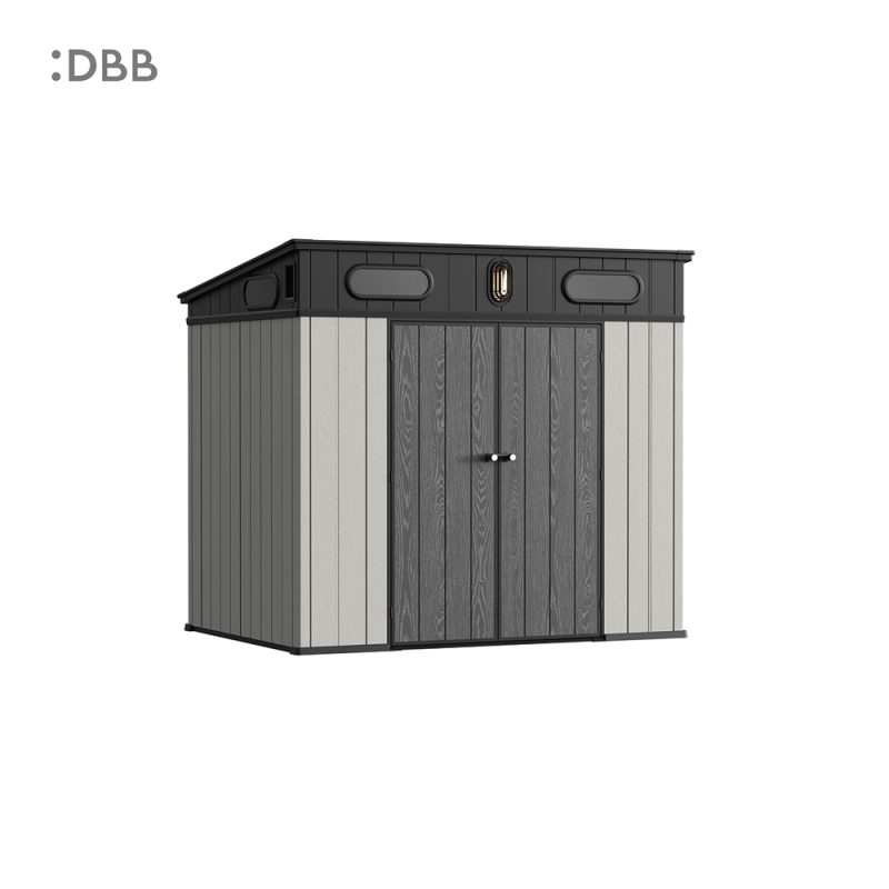 Kingcenter series Intelligent Plastic Sheds with Pent roof Stardust 8x6ft 1