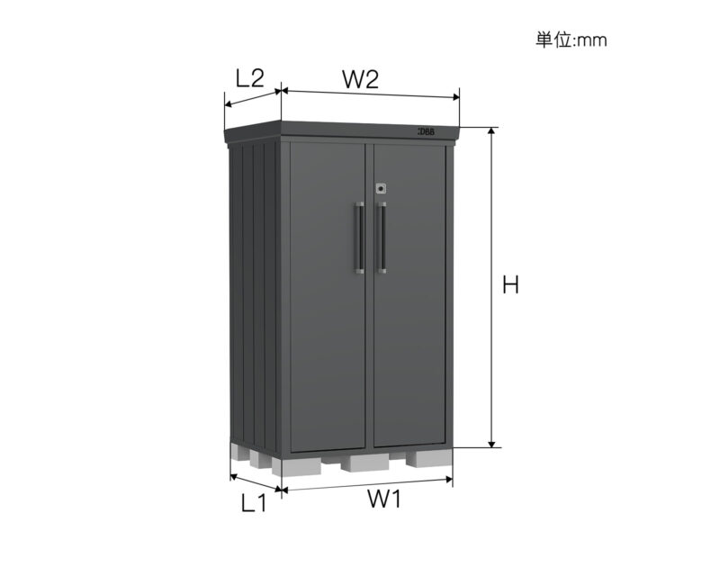 2.1 Small Hinged Door Storage Shed