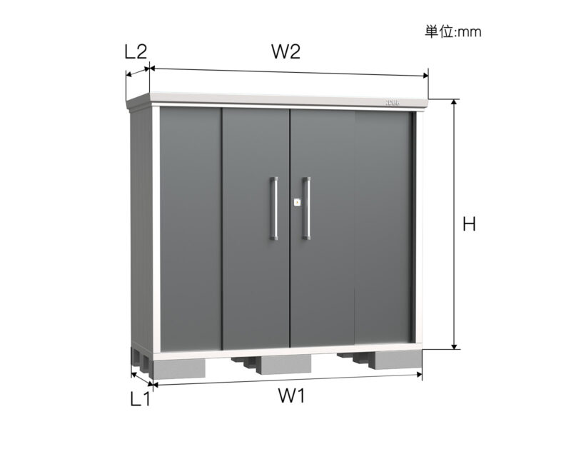 2.2 Small sliding door storage shed