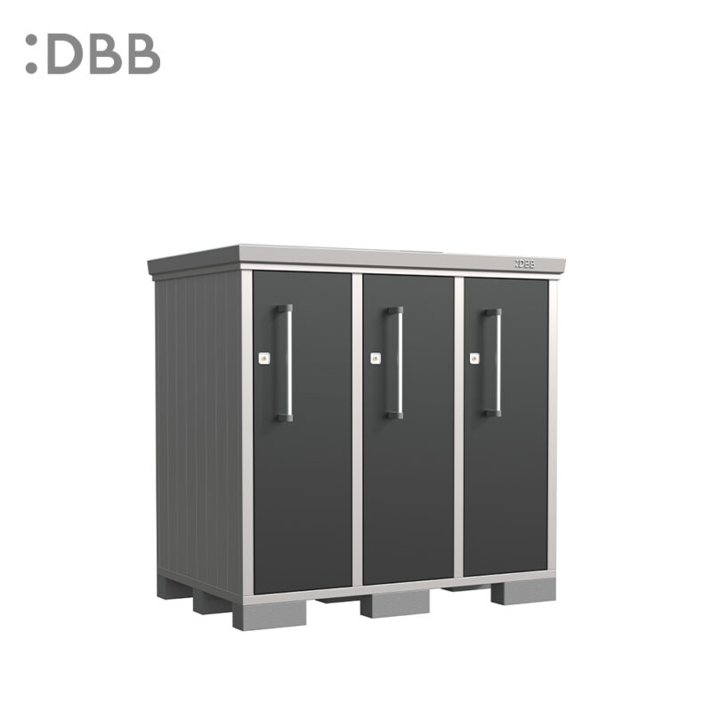 Multiple Unit Medium storage shed （3 pcs sliding door） wide1530