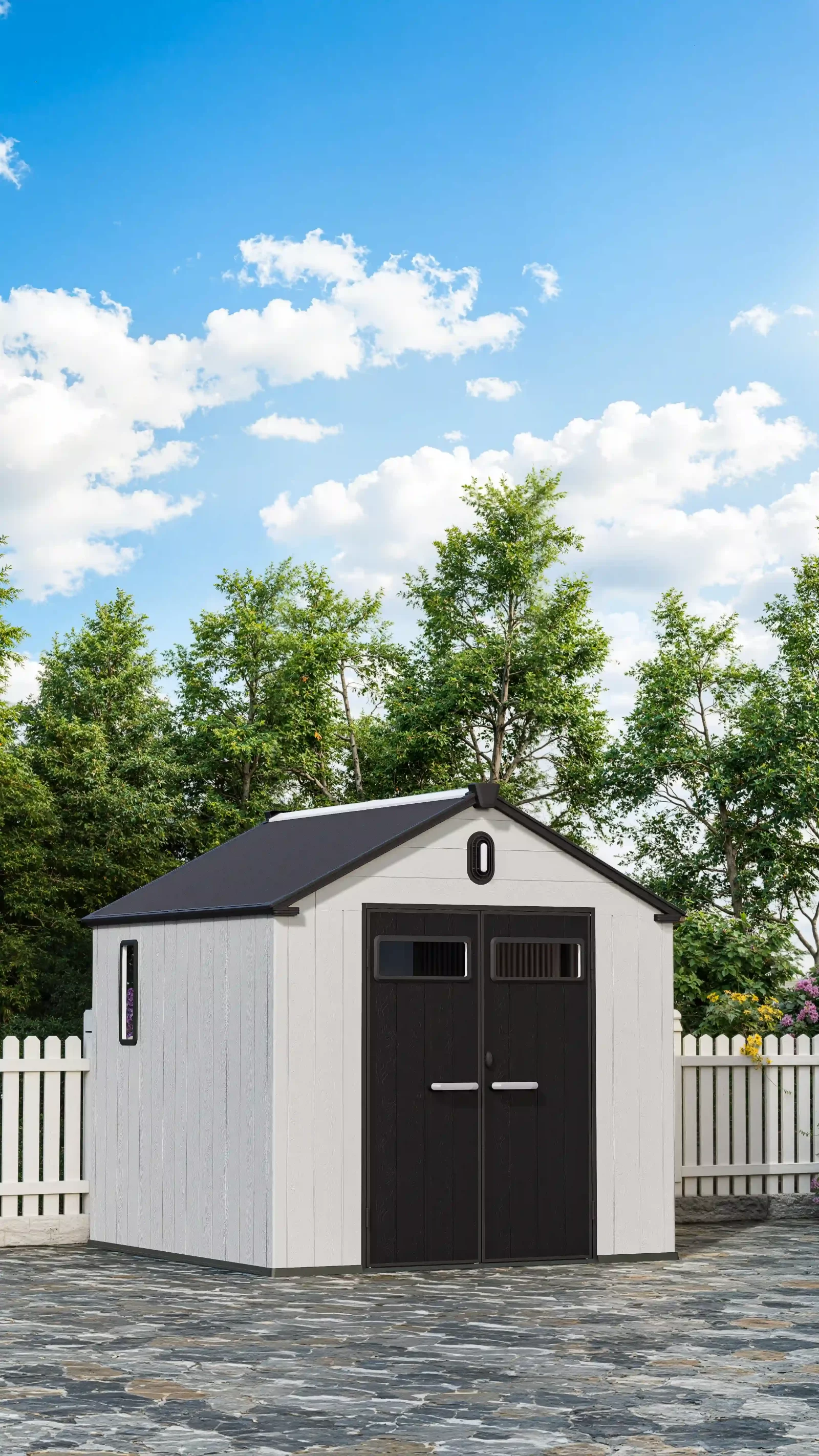 plastic shed clutter organization ideas 2025